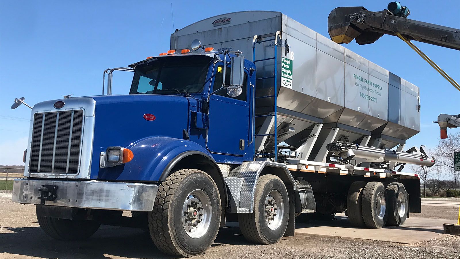 Blue Fingal Farm Supply truck